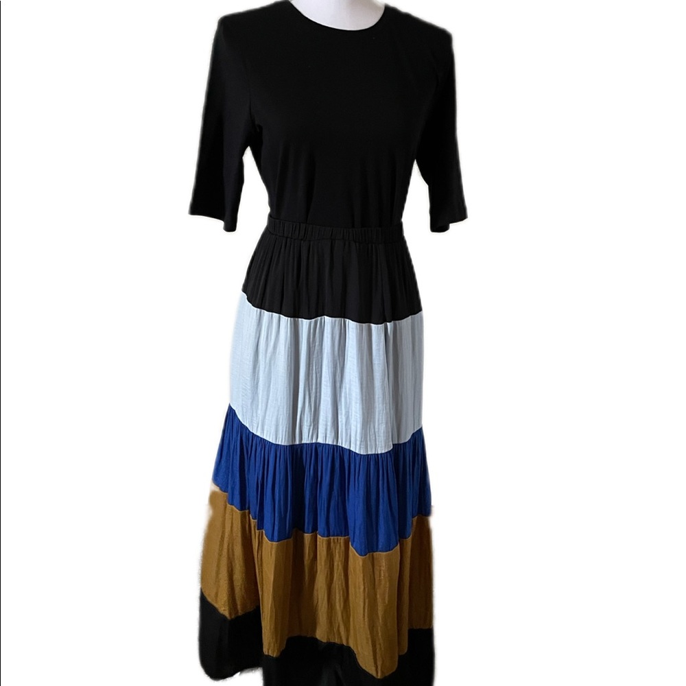 Anthropologie Dolan Tiered Maxi Skirt Sz Large
